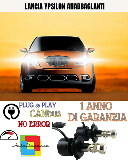 🔥KIT BI-LED H4  LANCIA YPSILON 18000 6000K ANABBAGLIANTI🔥