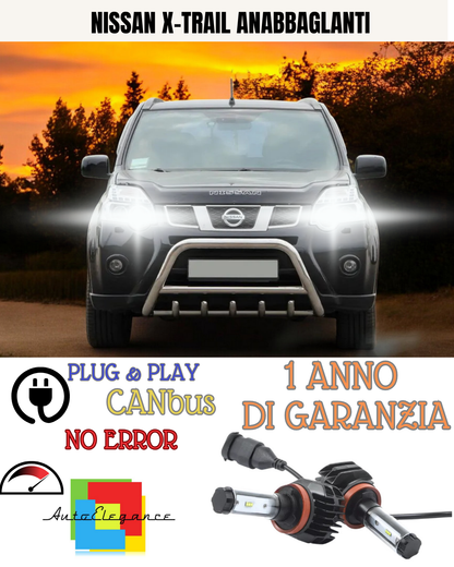 🔥KIT LED NISSAN X-TRAIL H11 6000K  9800 BIANCO ANABBAGLIANTI🔥