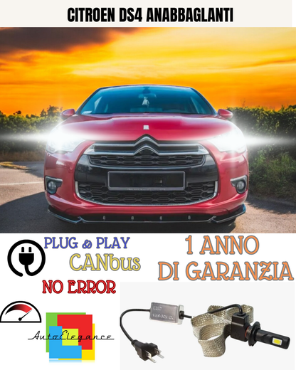 🔥KIT LED  CITROEN DS4 H7 6000K  BIANCO ANABBAGLIANTI🔥