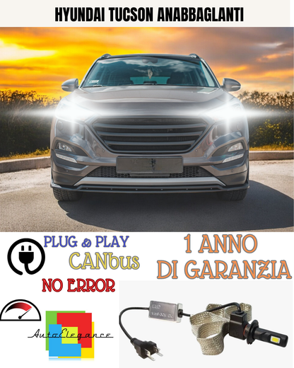 ✨KIT LED HYUNDAI TUCSON H7 6400 LUMEN  ANABBAGLIANTI✨