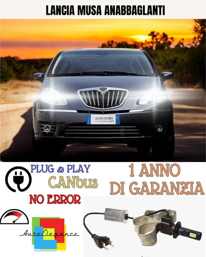 🔥KIT LED LANCIA MUSA H1 6000K BIANCO ANABBAGLIANTI🔥