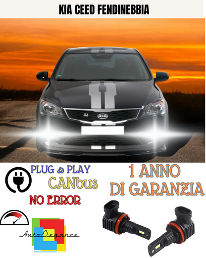 🔥KIT LED HB4 KIA CEED 6000K BIANCO FENDINEBBIA 🔥