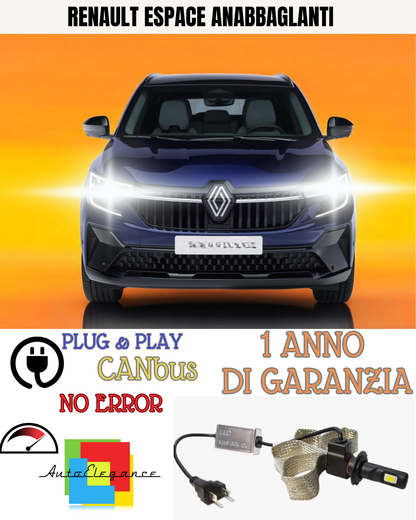 ✨CONVERSIONE H7 LED ANABBAGLIANTI + ABBAGLIANTI RENAULT ESPACE DAL 2000 6000K✨