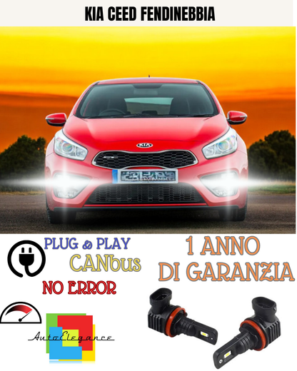 🔥KIT LED H8 KIA CEED 6000K BIANCO FENDINEBBIA 🔥