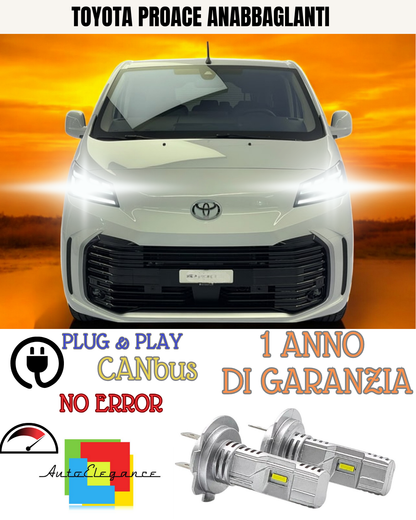 ✨KIT LED TOYOTA PROACE H7 6000K BIANCO ANABBAGLIANTI✨