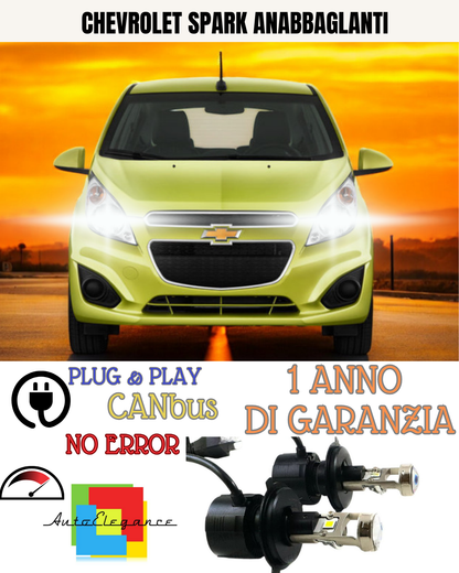 🔥KIT BI-LED H4 CHEVROLET SPARK 18000 6000K ANABBAGLIANTI🔥