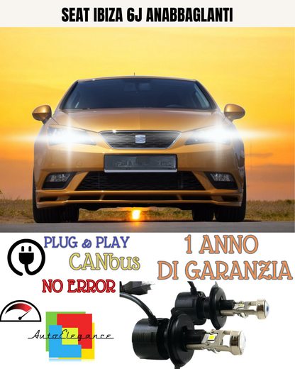 🔥KIT BI-LED H4 SEAT IBIZA 6J 18000 6000K ANABBAGLIANTI🔥
