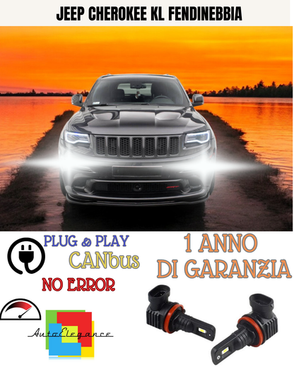 🔥KIT LED H11 JEEP CHEROKEE KL 6000K BIANCO FENDINEBBIA 🔥