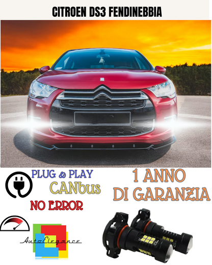 🔥KIT LED  PSX24W CITROEN DS3 6000K BIANCO FENDINEBBIA 🔥