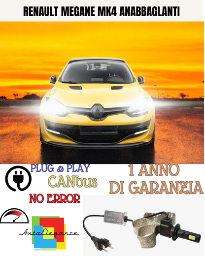 ✨KIT LED H7 RENAULT MEGANE MK4 6000K  ANABBAGLIANTE ✨