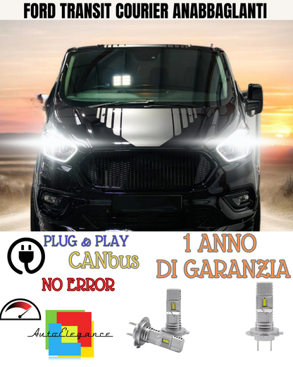 🔥KIT LED FORD TRANSIT COURIER 6000K BIANCO ANABBAGLIANTI 🔥