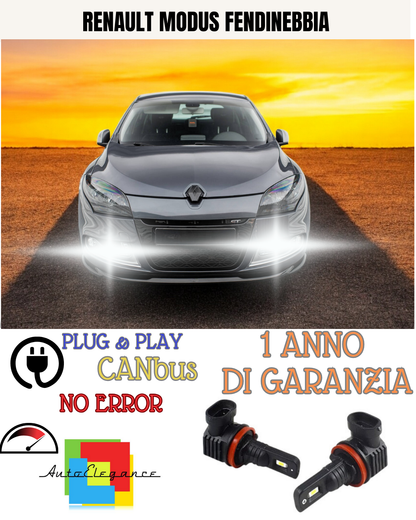 🔥KIT LED H11 RENAULT MODUS 6000K BIANCO FENDINEBBIA 🔥