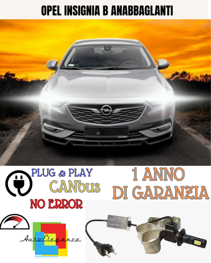 🔥KIT LED OPEL INSIGNIA B H7 6000K  BIANCO ANABBAGLIANTI🔥