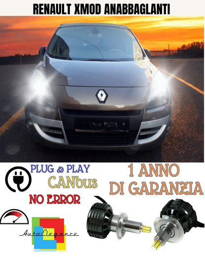 🔥KIT FULL LED ANABBAGLIANTI H7 6000K LED CANBUS PER LENTICOLARI360 RENAULT🔥