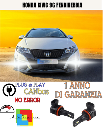 🔥KIT LED H11 HONDA CIVIC 9G 6000K BIANCO FENDINEBBIA 🔥