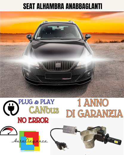 🔥KIT LED  SEAT ALHAMBRA H7 6000K ANABBAGLIANTI🔥