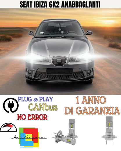 🔥KIT LED SEAT IBIZA 6K2 6000K BIANCO ANABBAGLIANTI 🔥