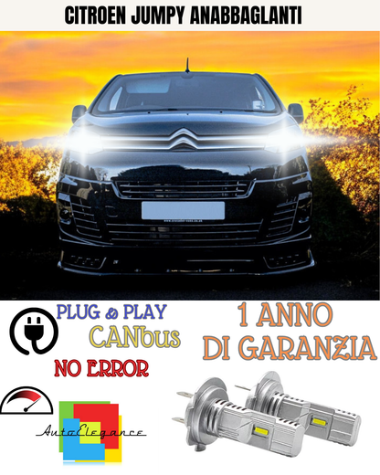 ✨KIT LED CITROEN JUMPY H7 6000K BIANCO  6000 LUMEN CANBUS ANABBAGLIANTI ✨