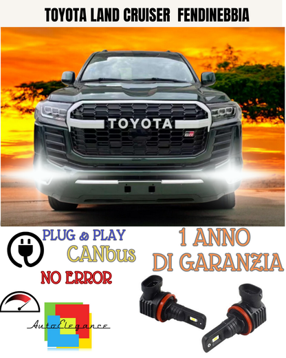🔥KIT LED H11 TOYOTA LAND CRUISER 6000K BIANCO FENDINEBBIA 🔥