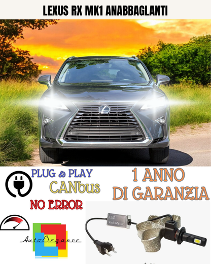 🔥KIT LED LEXUS RX MK1 HB4 6000K BIANCO CANBUS 6400 LUMEN  ANABBAGLIANTI🔥