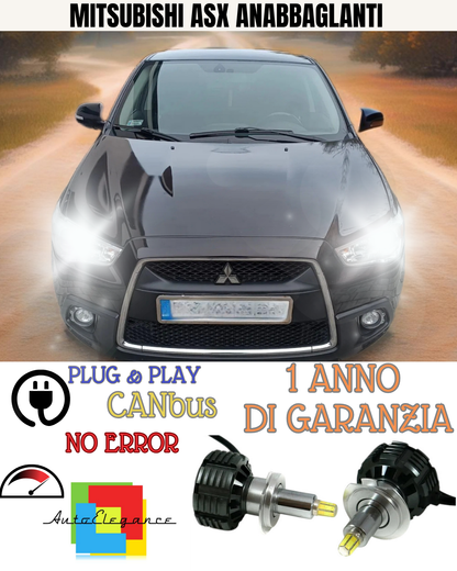 🔥FULL LED KIT LOW BEAM H7 6000K CANBUS LENTICULAR 360 MITSUBISHI ASX🔥