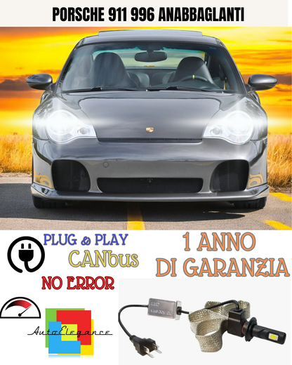 🔥KIT LED PORSCHE 911 996 H7 6000K 6400 LUMEN ANABBAGLIANTI🔥
