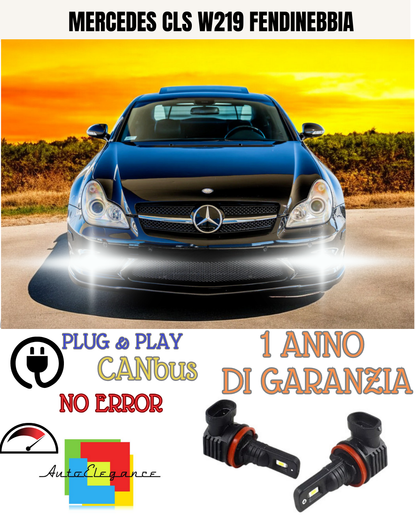 🔥KIT LED H11 MERCEDES CLS W219 6000K BIANCO FENDINEBBIA 🔥