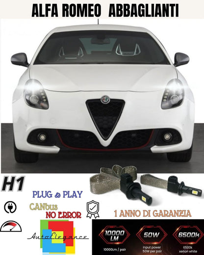😍😍ALFA GIULIETTA MY2016 H1 LED HIGH BEAM LAMPS NO FAILURE WHITE XENON😍😍