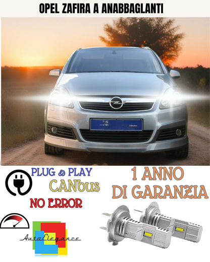 ⭐KIT LED OPEL ZAFIRA A H7 6000K BIANCO ANABBAGLIANTI ⭐