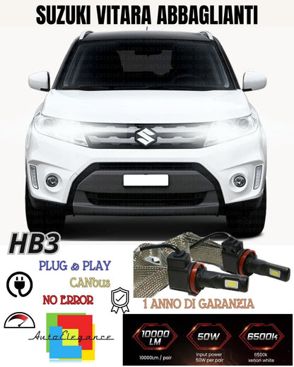 ❤️‍❤KIT FULL LED HB3 ABBAGLIANTI SUZUKI VITARA 6000K CANBUS 6400 LUMEN NO AVARIA