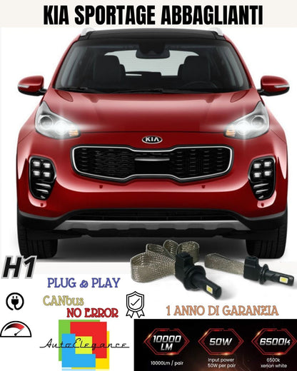 😍😍😍KIT FULL LED KIA SPORTAGE LED LAMPS H7 6000K XENON HIGH BEAM NO FAILURE