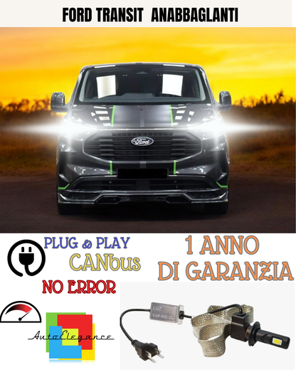 🔥KIT LED FORD TRANSIT  H7 6000K  BIANCO ANABBAGLIANTI🔥