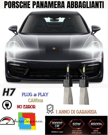 😎PORSCHE PANAMERA 970 H7 LED LIGHT KIT HIGH BEAM 6400 LUMEN WHITE