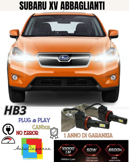 ❤️❤️KIT FULL LED HB3 ABBAGLIANTI PER SUBARU XV 6000K CANBUS 6400 LUMEN NO AVARIA