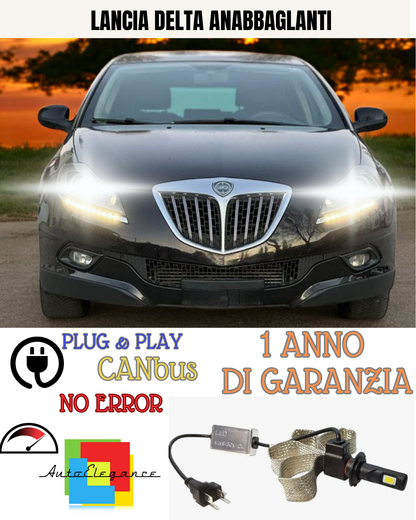 ✨KIT LED LANCIA DELTA H7 6000K BIANCO  ANABBAGLIANTI✨