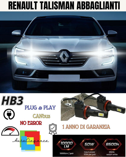 😍😍😍😍KIT LED H9 RENAULT TALISMAN 6000K XENON NO AVARIA ABBAGLIANTI 6400 LUMEN