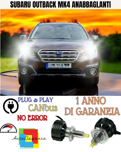 🔥KIT FULL LED ANABBAGLIANTI H7 6000K LED CANBUS PER LENTICOLARI360 SUBARU MK4🔥
