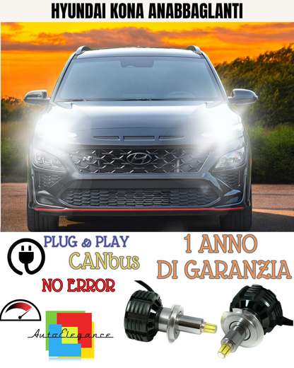 🔥FULL LED LOW BEAM KIT H7 6000K LED CANBUS FOR HYUNDAI 360 LENTICULARS 🔥
