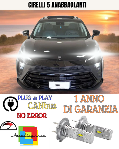⭐KIT LED CIRELLI 5 H7 6000K BIANCO ANABBAGLIANTI ⭐