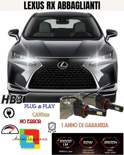 LAMPADE ABBAGLIANTI LED LEXUS RX MK3 LAMPADE A LED H11 100% NO AVARIA LUCI