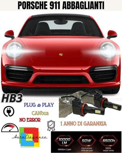 🔥🔥🔥🔥FULL LED H9 KIT PORSCHE 911 997 DAZZLING 6000K WHITE CANBUS NO ERROR 