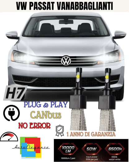 🫠🫠LED KIT H7 VOLKSWAGEN PASSAT B7 6000K XENON HIGH BEAM 6400 LUMEN NO FAILURE 