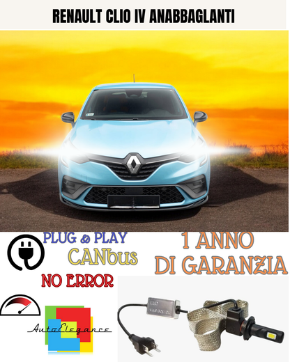 ✨CONVERSIONE LED RENAULT CLIO IV  ANABBAGLIANTE + ABBAGLIANTE 6000K✨