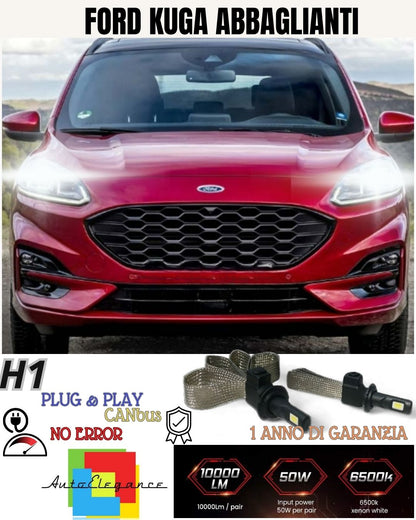 😍😍FULL LED KIT FORD KUGA MK1 LED HIGH BEAM LAMPS H7 6000K XENON NO FAILURE