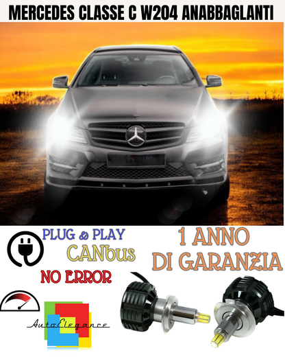 🔥KIT FULL LED ANABBAGLIANTI H7 6000K LED CANBUS PER LENTICOLARI360 CLASSE C 🔥
