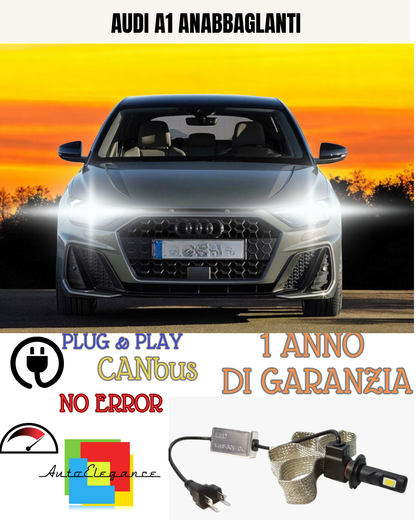 ✨KIT LED H7 AUDI A1 6000K  BIANCO ANABBAGLIANTE ✨