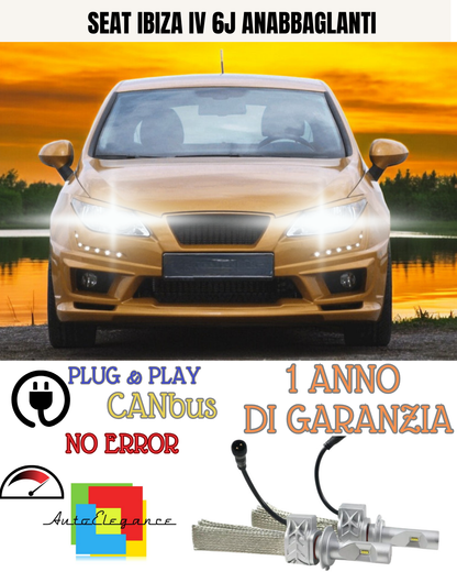 🔥KIT LED SEAT IBIZA IV 6J RESTYLING H7 6500K  8000 BIANCO ANABBAGLIANTI🔥