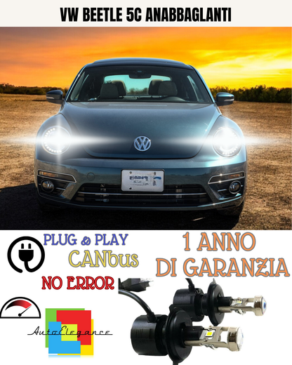 🔥KIT BI-LED H4 VW BEETLE 5C 18000 6000K ANABBAGLIANTI🔥