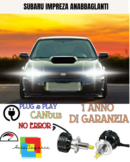 ✨CONVERSIONE LED PER SUBARU IMPREZA  H7 ANABBAGLIANTI✨