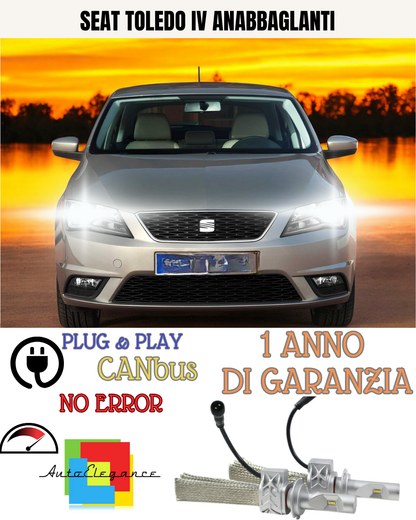 🔥KIT LED SEAT TOLEDO IV H7 6000K 8000 LUMEN BIANCO ANABBAGLIANTI🔥
